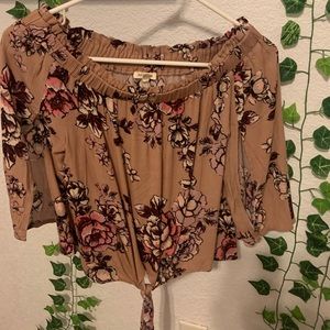 Floral Off The Shoulder Blouse
